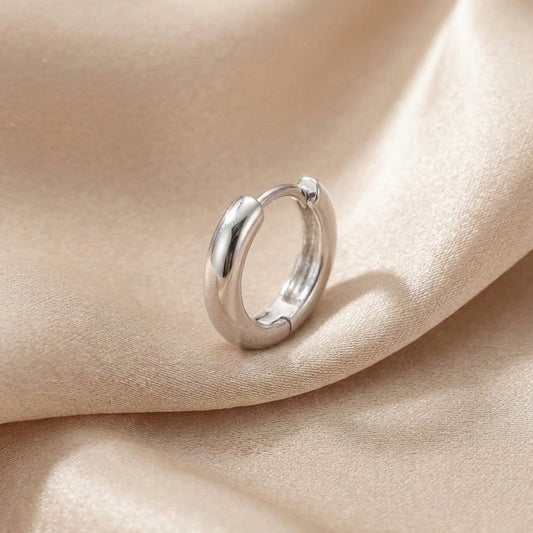 Duo Oval - Halka Tragus Helix Lobe Conch Rook Cerrahi Çelik Piercing