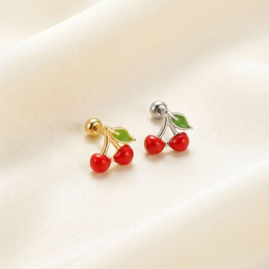 Cherry Bomb- Piercing Helix Tragus Lob Kıkırdak